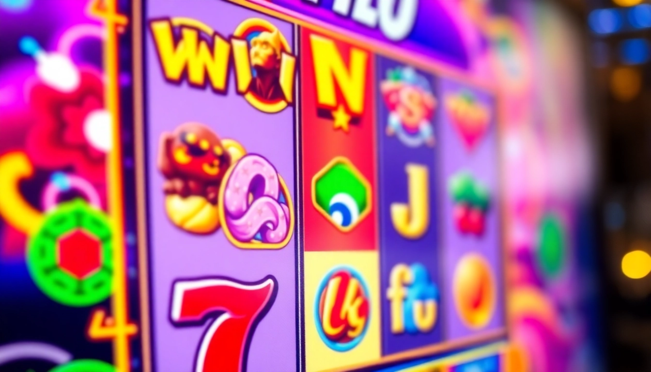 Engage with exciting slot online gameplay visuals featuring vibrant graphics and a winning display.