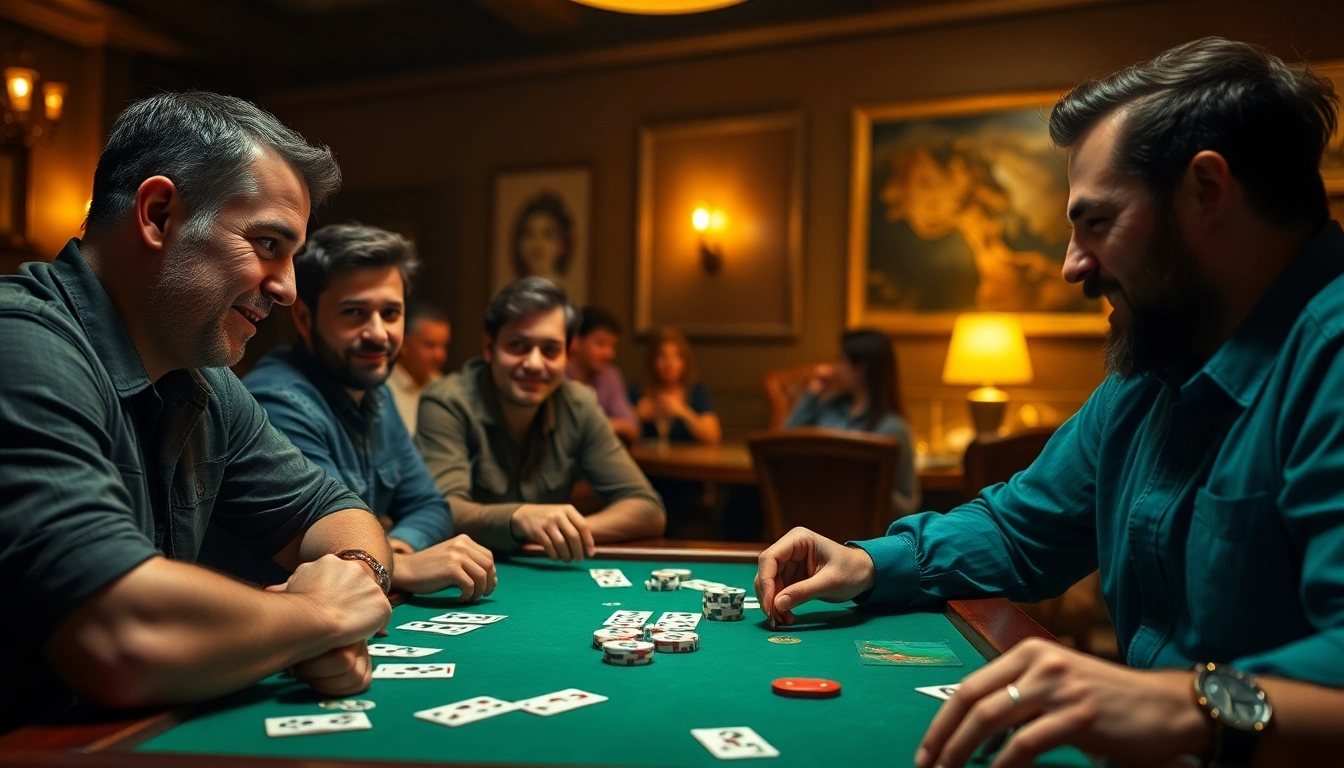 Players enjoying rummy wealth, showcasing focused engagement and excitement during a game.