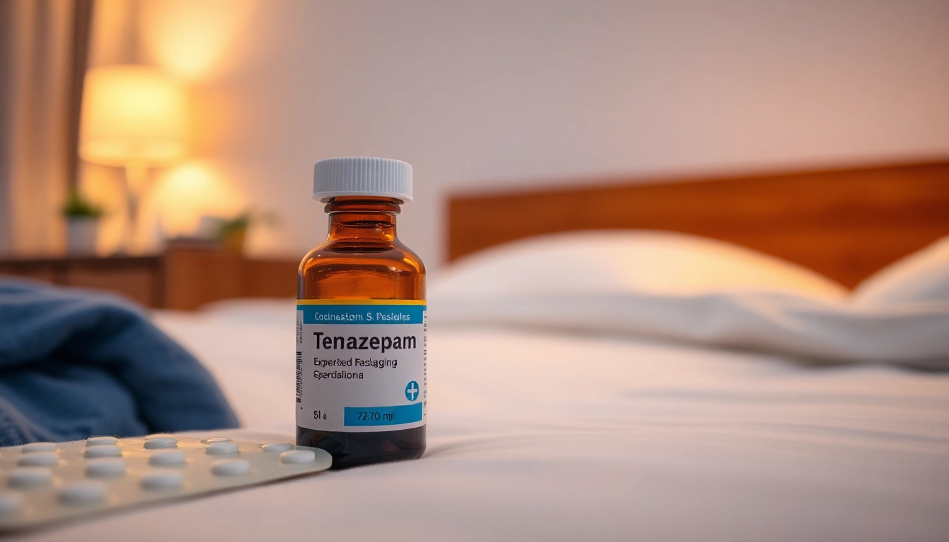 Kopen Temazepam 10mg Zonder Recept in a tranquil bedroom, enhancing relaxation and sleep quality.