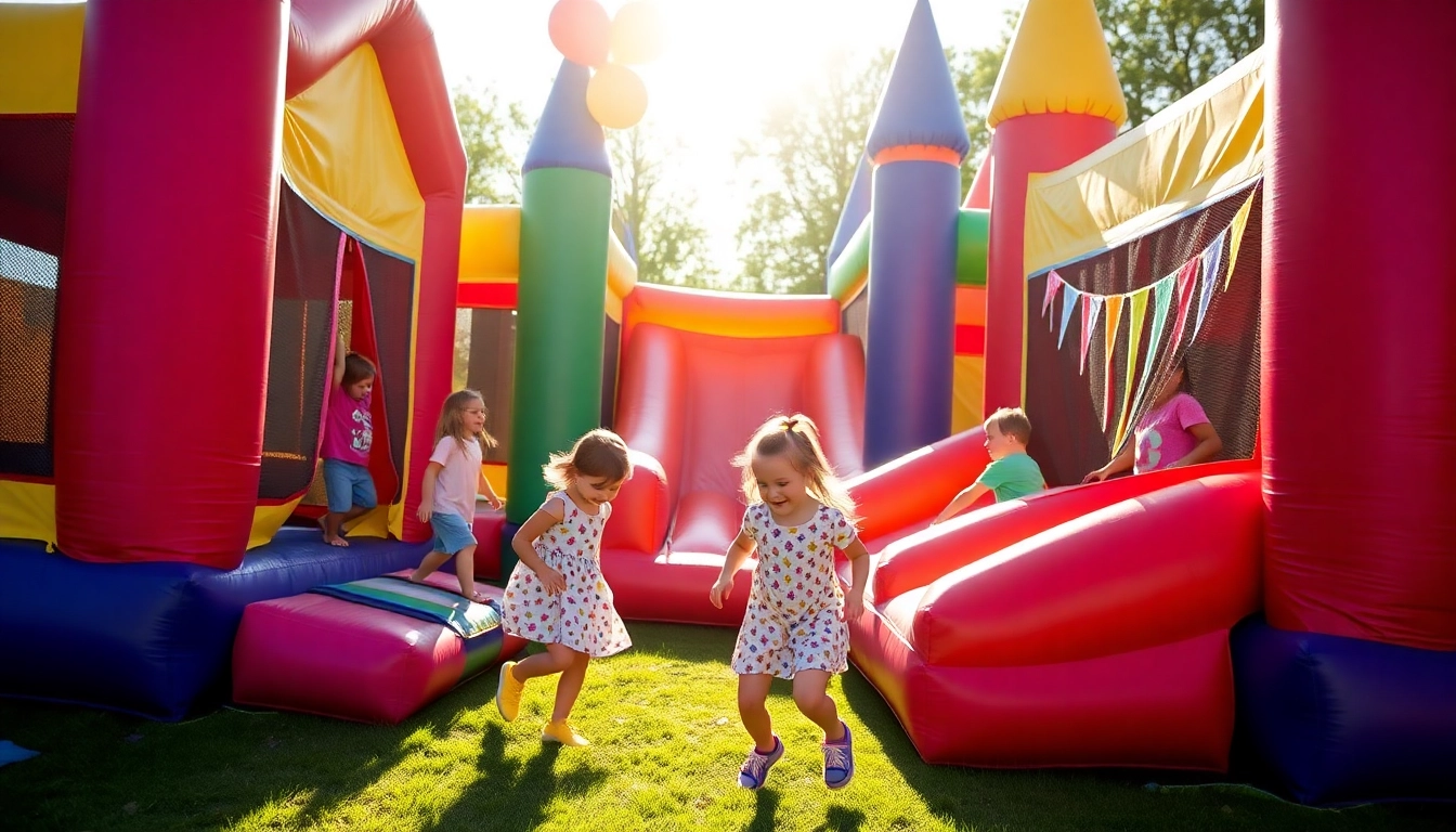 Experience fun at our bounce house rental near me, featuring colorful inflatables for unforgettable parties.