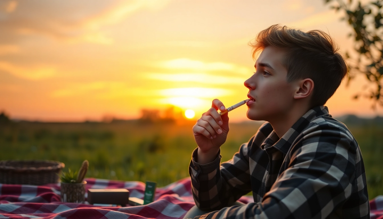 Embrace Tobacco Replacement with a young person enjoying a healthy lifestyle outdoors.