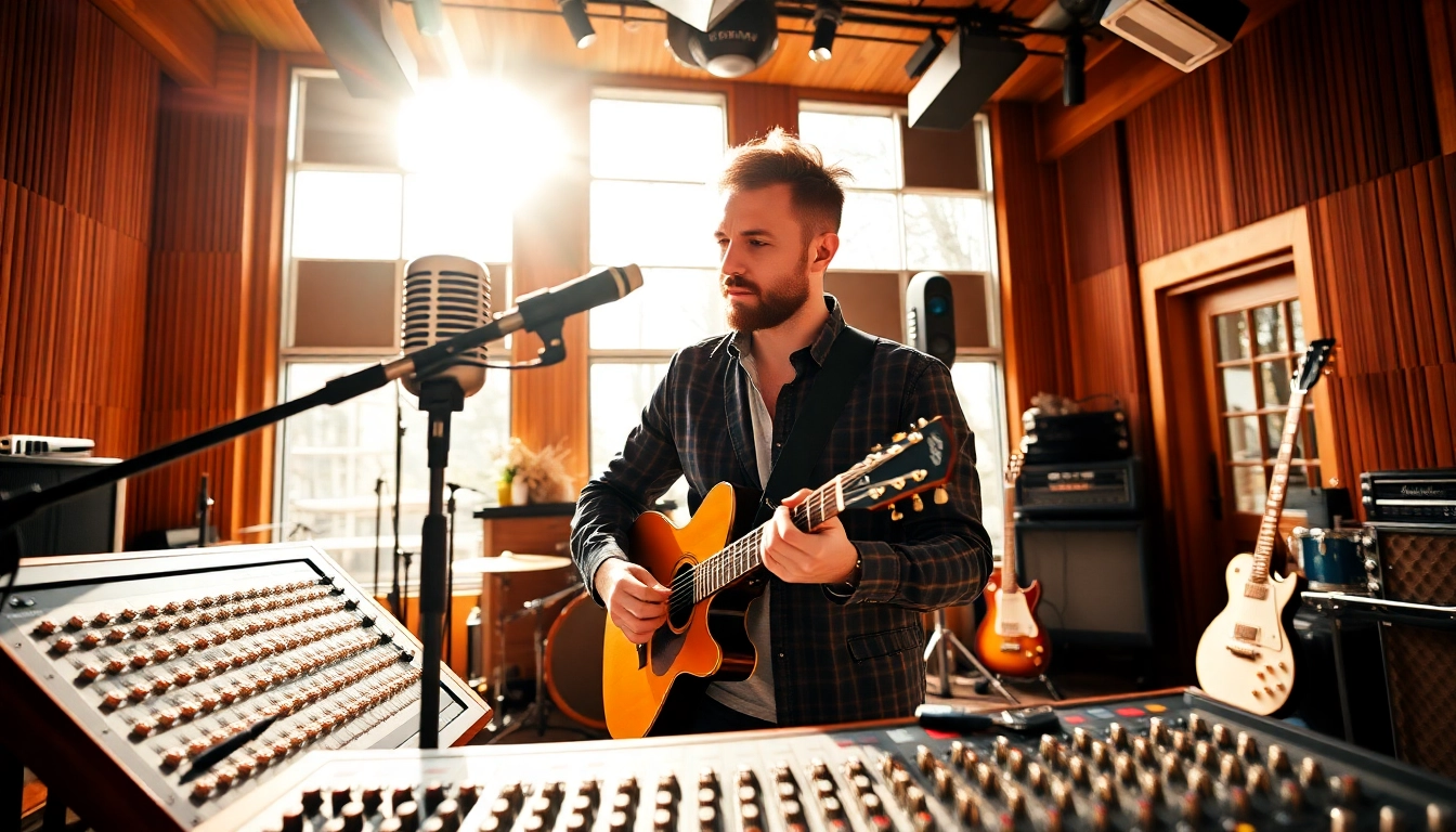 Boost your Online Presence with a vibrant musician in a dynamic studio environment.
