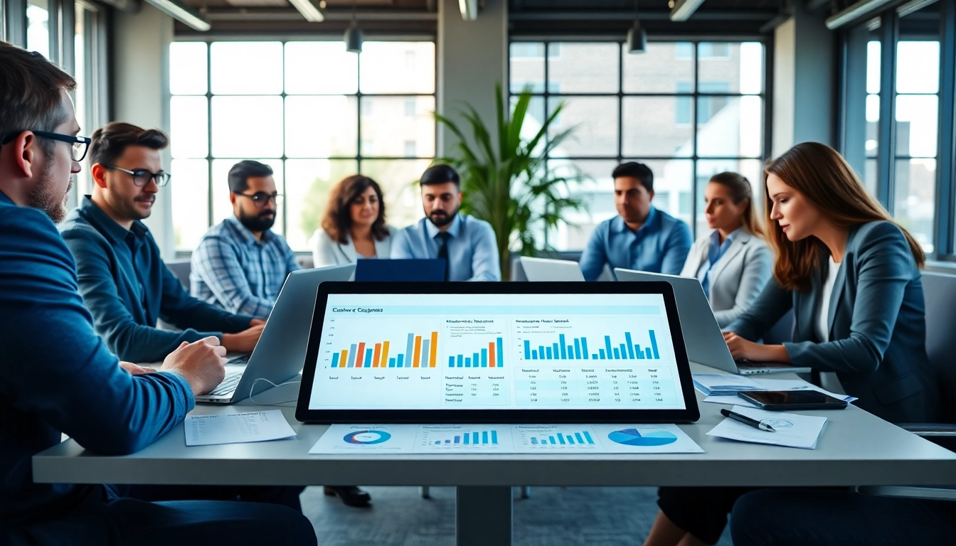Visualize strategies to find competitor customers during a collaborative business meeting.