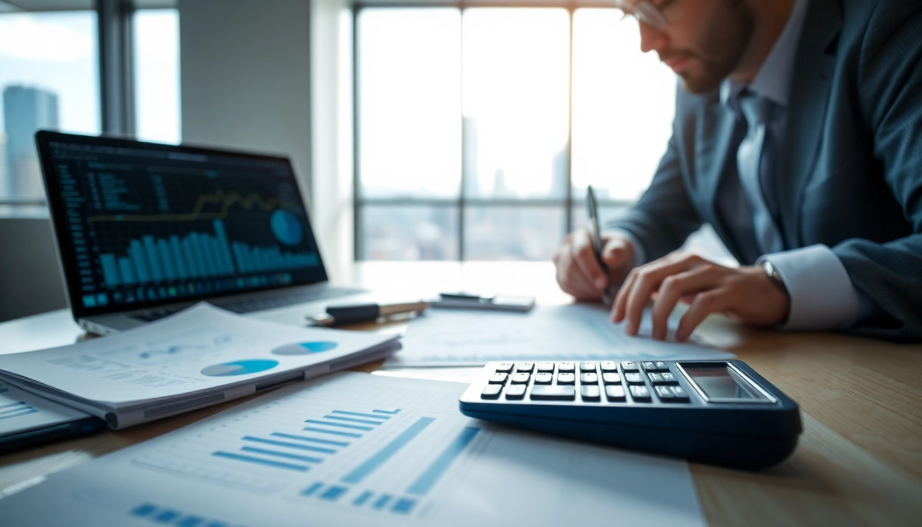 Analyze an impairment test with financial reports and tools in a professional office setting.