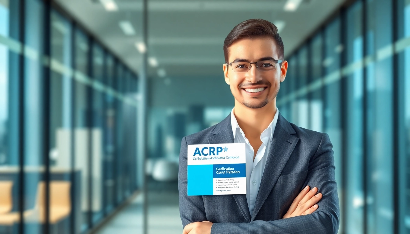 Boost your career with ACRP certification showcasing professional success.
