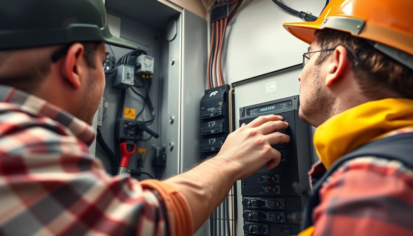 Repairing an electrical panel in Clearwater by a skilled electrician showcasing quality service.