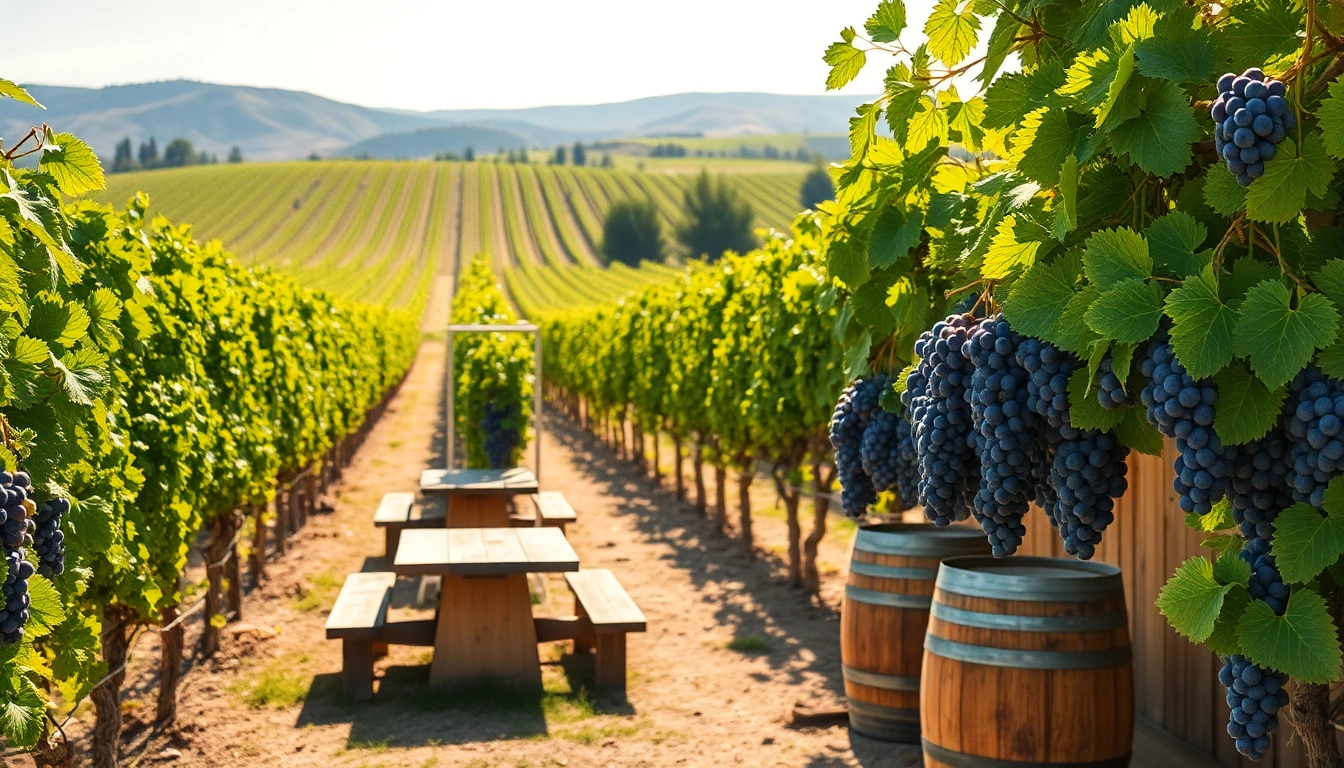 Discover Sacramento wineries with lush vineyards and inviting tasting rooms set in the vibrant landscape.