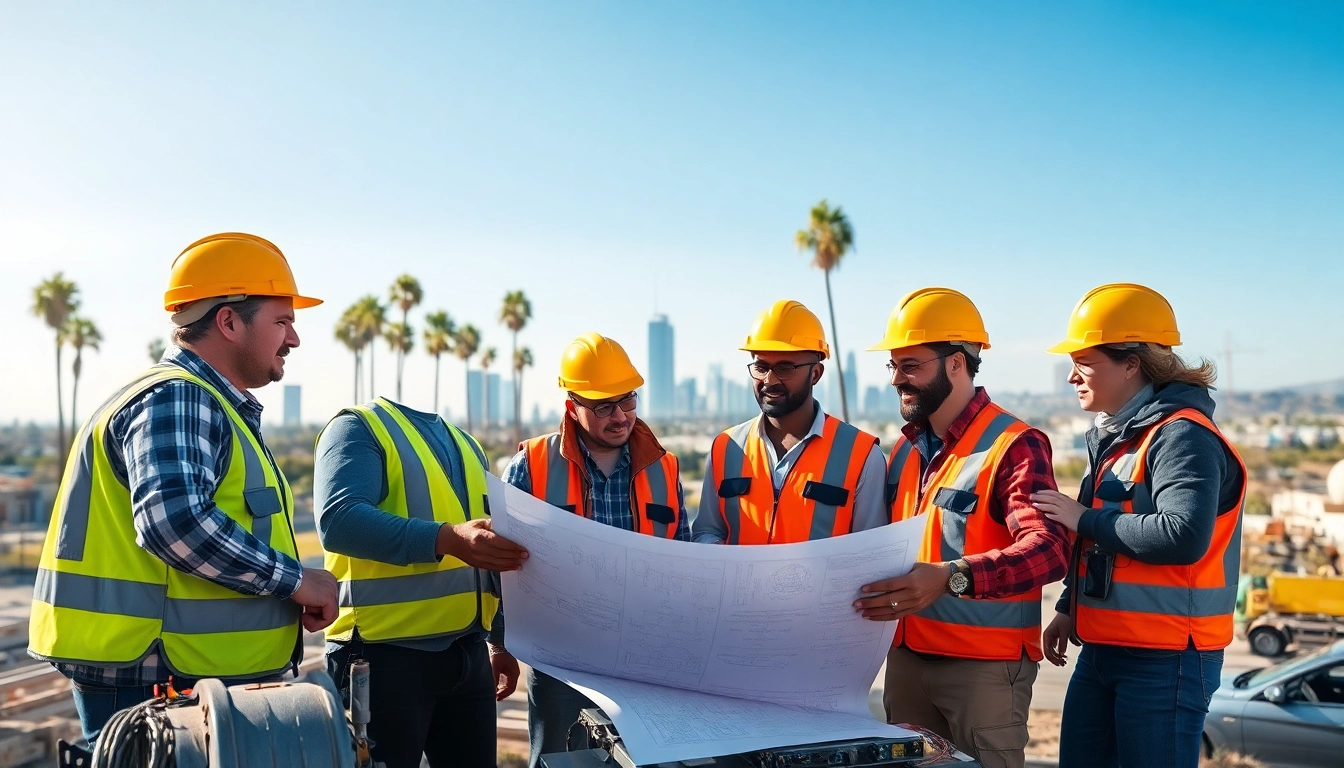Engaging teamwork among diverse professionals at the southern california contractors association, highlighting collaboration and expertise.