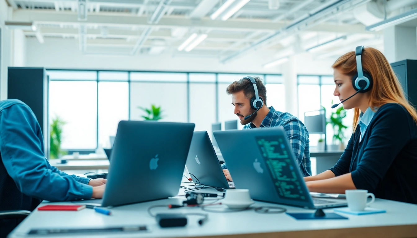 Experience Remote IT Support Services Markham with our expert technicians collaborating in a professional office.