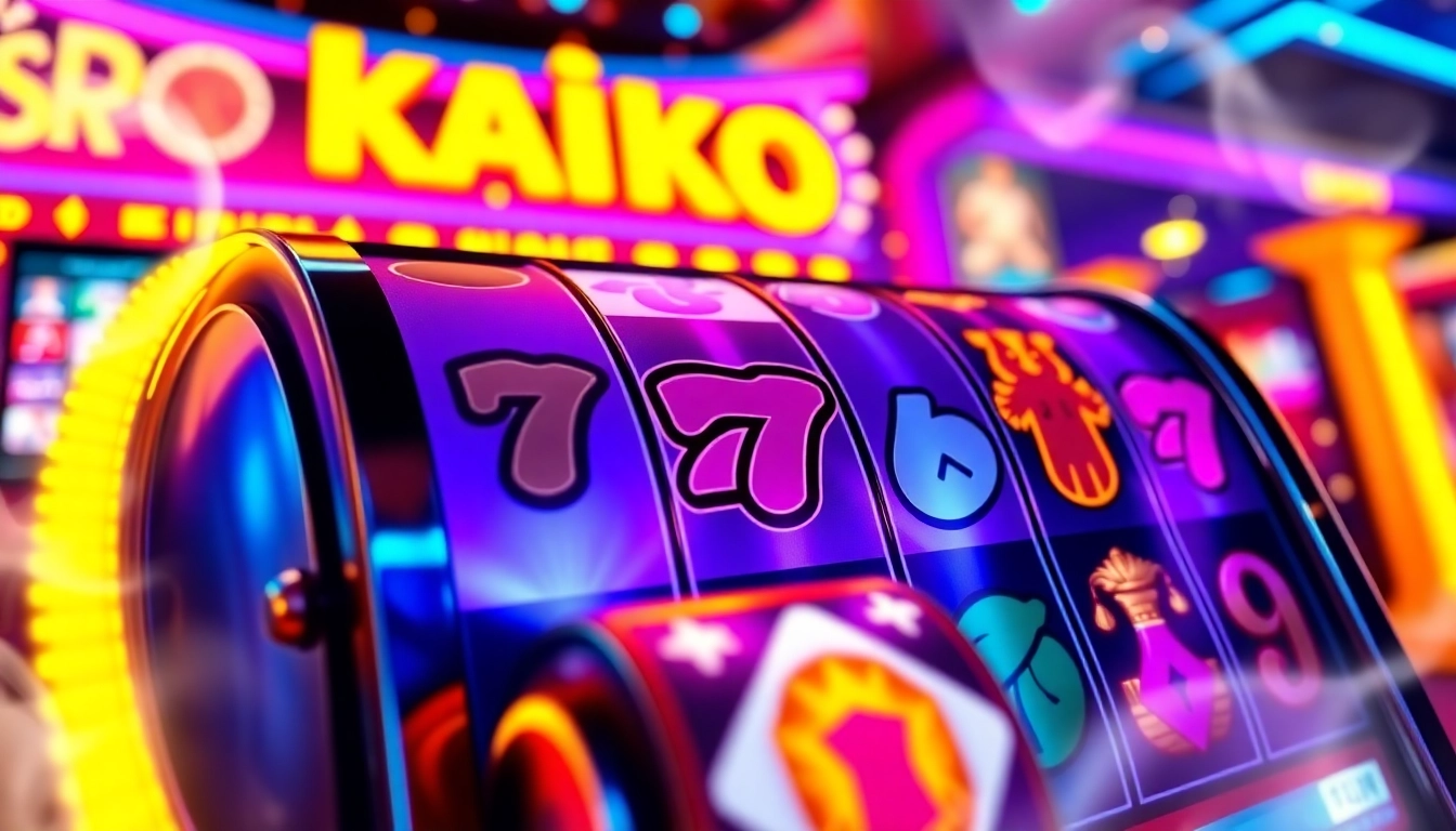 Menggambarkan pengalaman bermain kaiko slot dengan elemen visual yang menarik dan dinamis.
