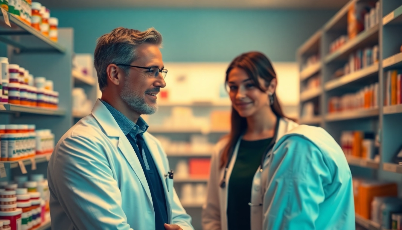 Find where to buy Xanax in a professional healthcare setting with pharmacist and prescription medication.