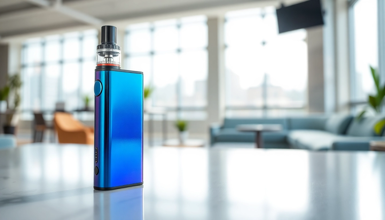 NEXA Ultra 50000 Puffs disposable vape displayed elegantly on a modern table, highlighting its sleek design.