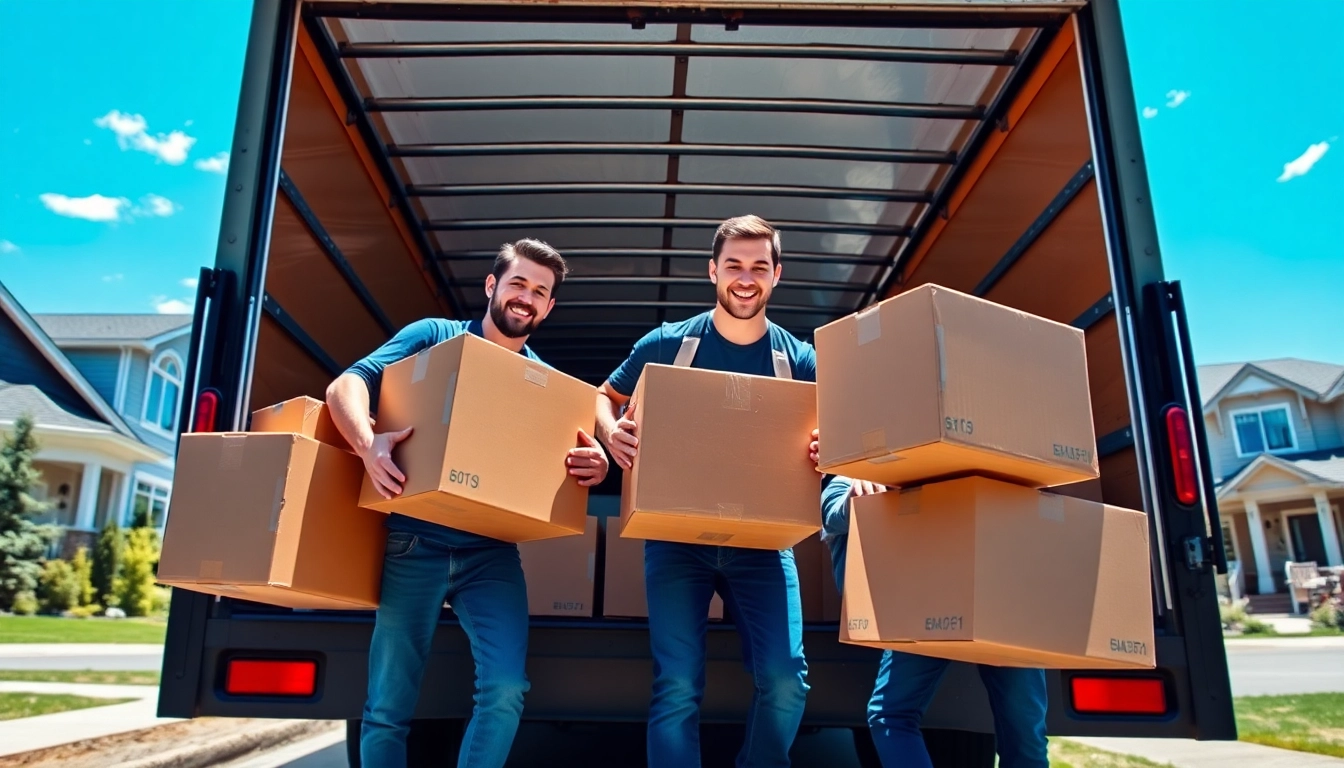 Movers calgary professionals efficiently transporting items during a relocation.