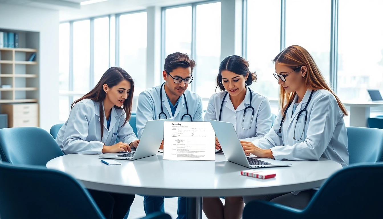 Explore the top eprescribing solutions in a modern healthcare setting with professionals using advanced technology.