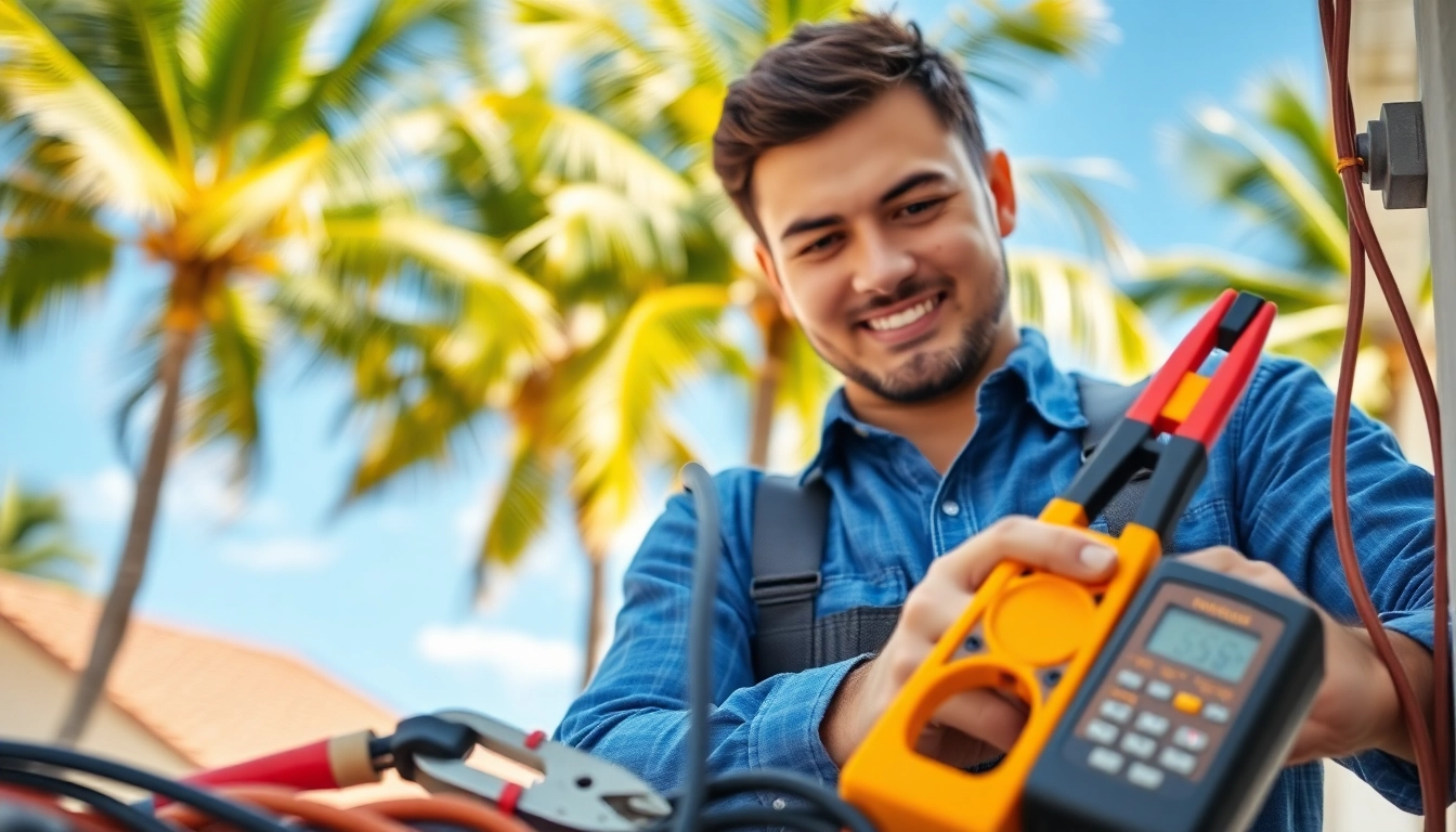 Electrician apprenticeship Hawaii showcasing a young apprentice working on wiring.