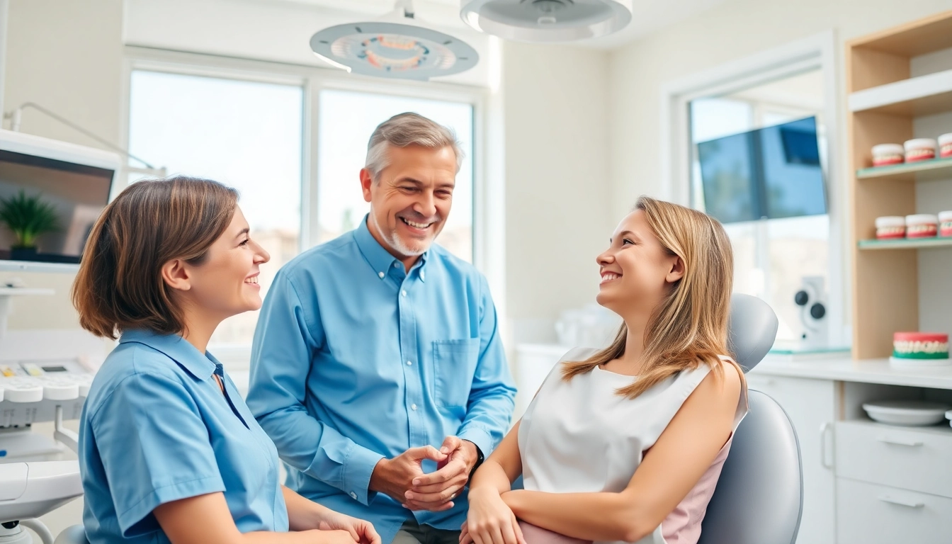 Consulting on braces Myrtle Beach in a bright dental office with modern equipment.