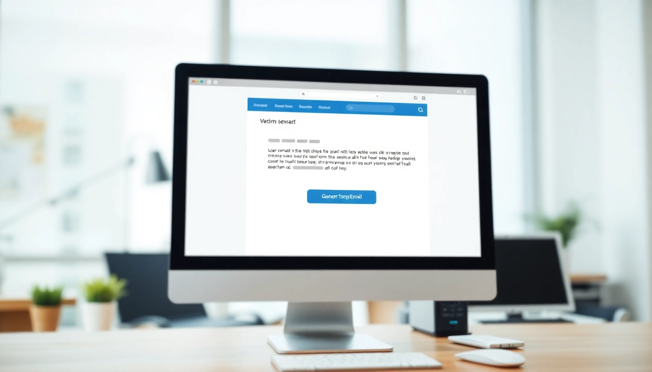 Generate a secure temp email address effortlessly in a visually appealing digital workspace.