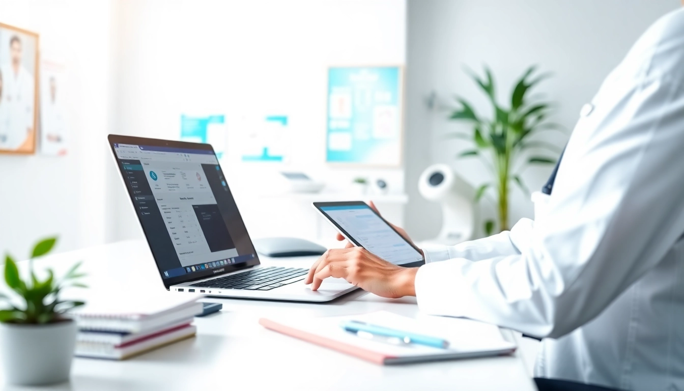 Use eprescribing software for small practices effectively in a modern medical office setting.