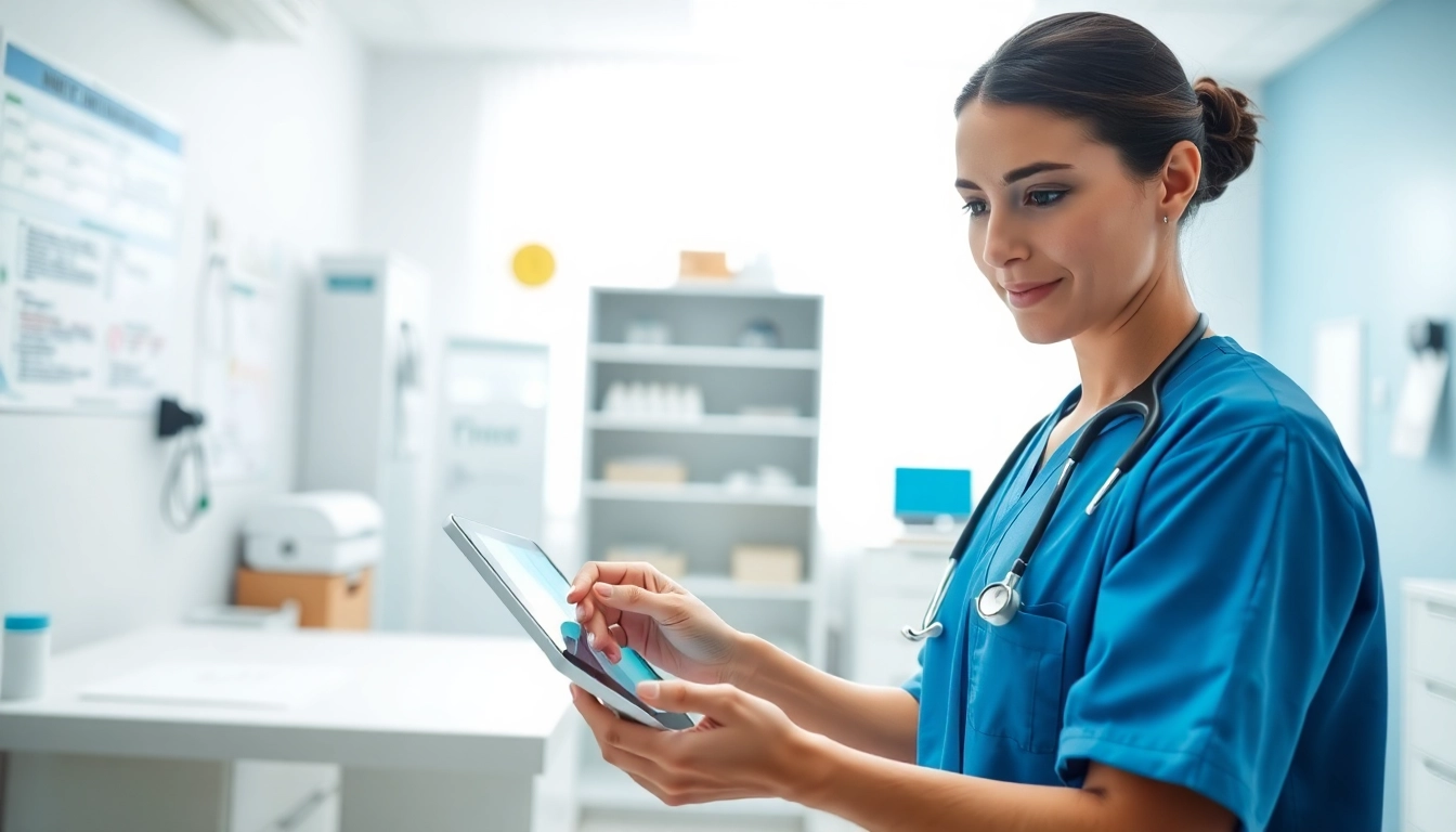 Explore top eprescribing solutions through a healthcare provider using modern technology in a clinic.